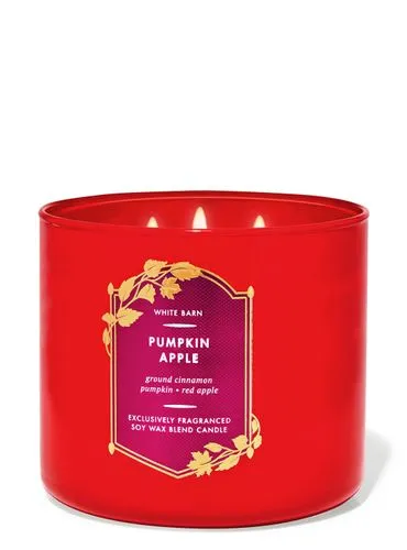 Vela Aromática Pumpkin Apple – Bath & Body Works (3 Mechas)