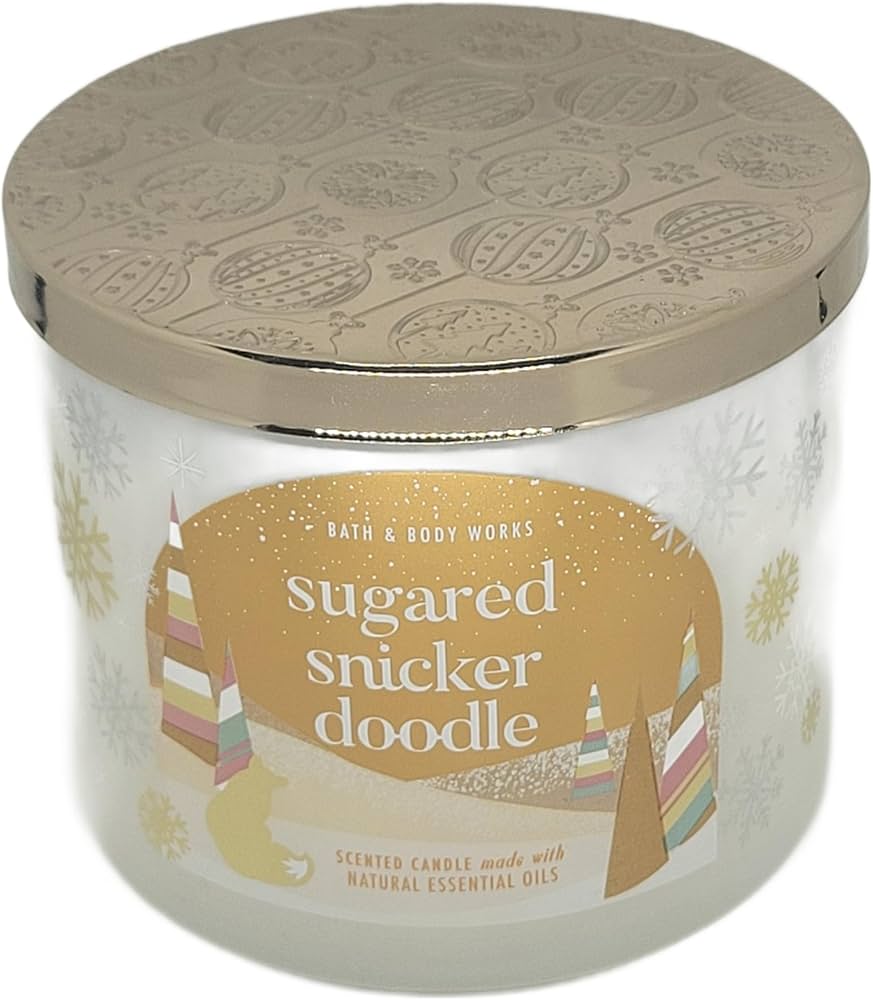 Vela Aromática Sugar Cookie – Bath & Body Works (3 Mechas)