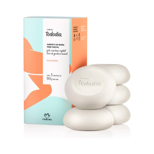 Jabón en Barra Natura Todo Dia Macadamia (Kit de 5 Unidades)