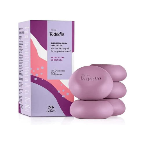 Jabón en Barra Natura Tododia Ciruela y Flor de Vainilla (Kit de 2 Unidades)