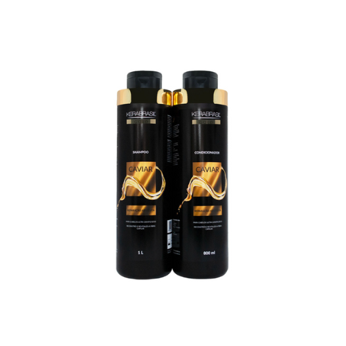 Kit Shampoo y Acondicionador Kerabrasil 1L Caviar