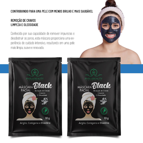 Máscara Facial Black Peel Phallebeauty 10g - Imagen 2