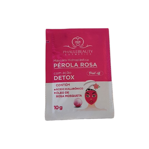 Máscara Facial Hidroplástica Pérola Rosa Phallebeauty 10g