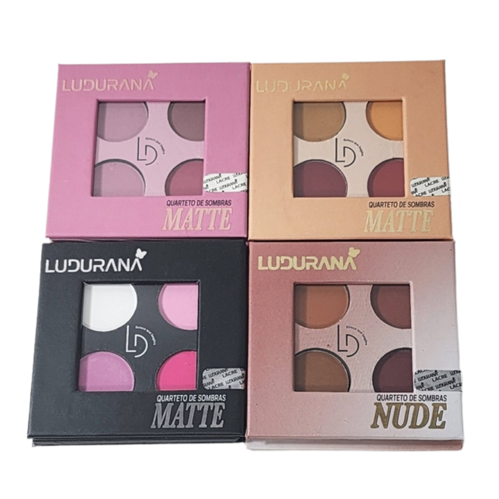 Quarteto de Sombras Matte – Ludurana