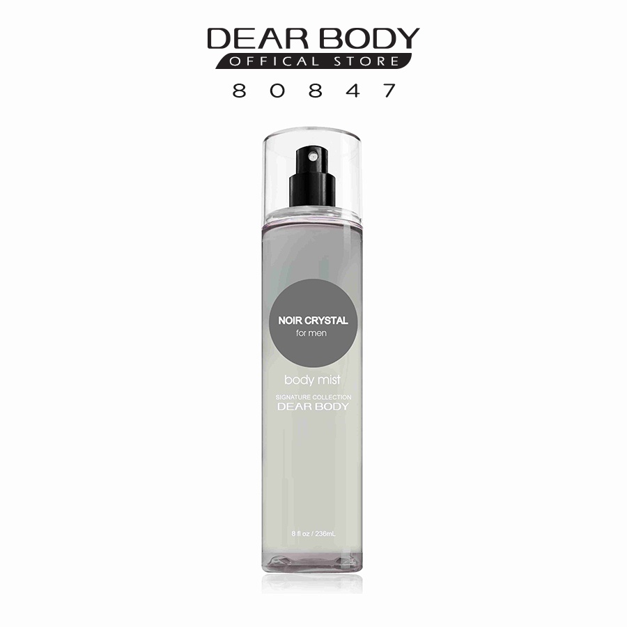 Body Splash Dear Body Noir Crystal for Men – 236 ml