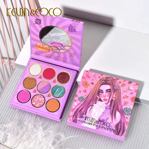 Paleta de Sombras Kevin Coco – 9 Colores