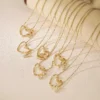 Collar Corazón Dorado con Inicial