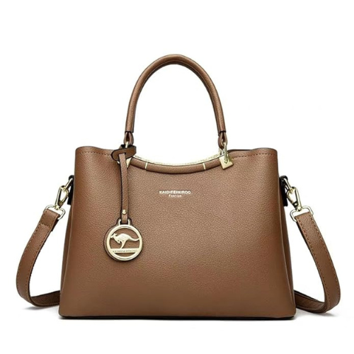 CARTERA KAIDIFEINIROO MARRON ELEGANTE CON COLGANTE