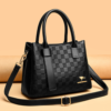 CARTERA KAIDIFEINIROO NEGRA CUADRICULADA ELEGANTE