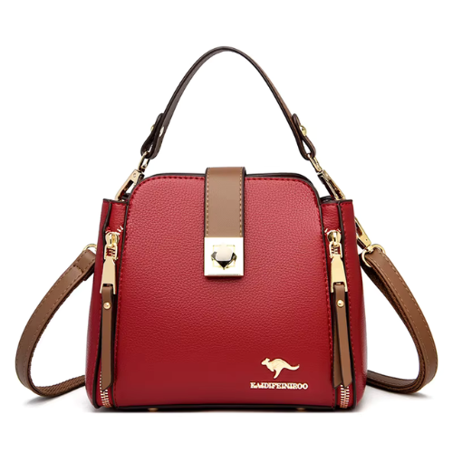 CARTERA KAIDIFEINIROO ROJA COMPACTA CON CORREA