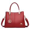 CARTERA KAIDIFEINIROO ROJA CON HERRAJES DORADOS