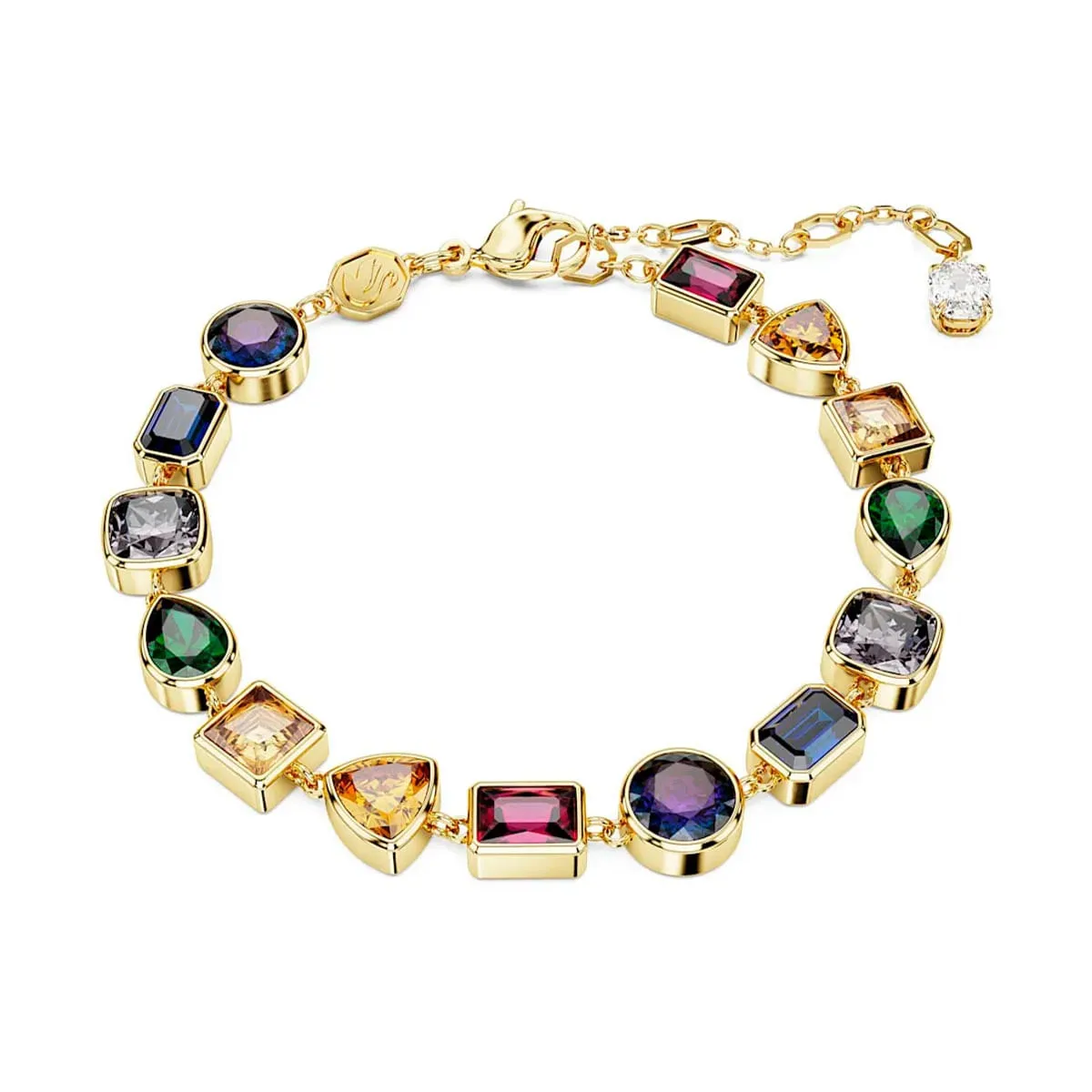 Pulsera Geométrica Multicolor Dorada