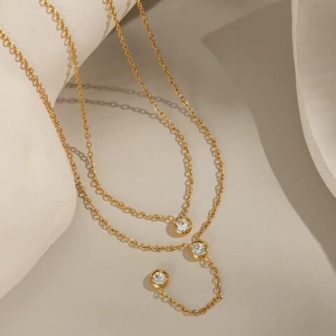 COLLAR DOBLE CON DIJE CIRCULAR