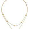 COLLAR DORADO DOBLE CON CORAZÓN