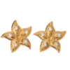 AROS DORADOS ESTRELLA CON BRILLOS