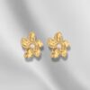 AROS DORADOS FLOR IRREGULAR
