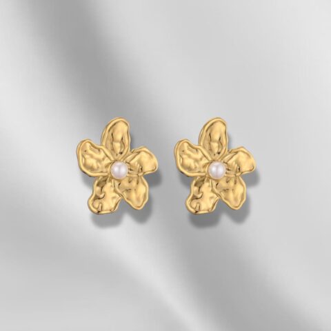 AROS DORADOS FLOR IRREGULAR