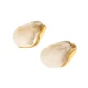 AROS DORADOS IRREGULARES CON DETALLE BLANCO