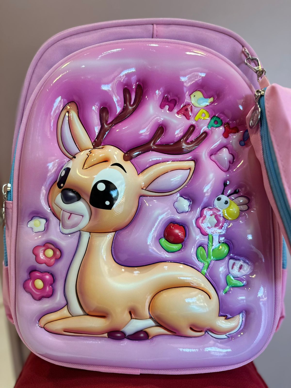 MOCHILA INFANTIL CON DISEÑO 3D DE CIERVO