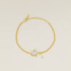 PULSERA DORADA CON ESTRELLA AJUSTABLE