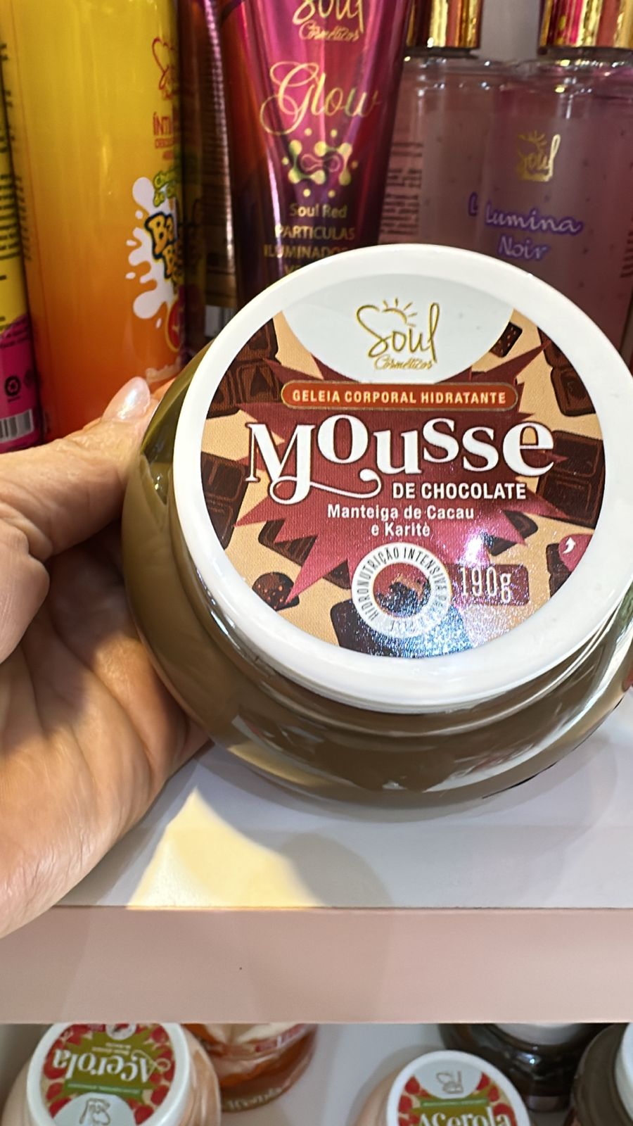 Geleia Corporal Hidratante - Mousse de Chocolate (190g)